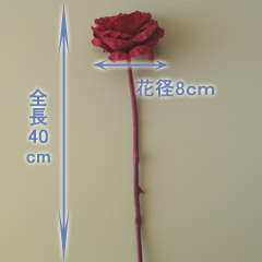 アレンジ用花材イングリッシュローズ（レッド）