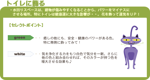 トイレに飾る